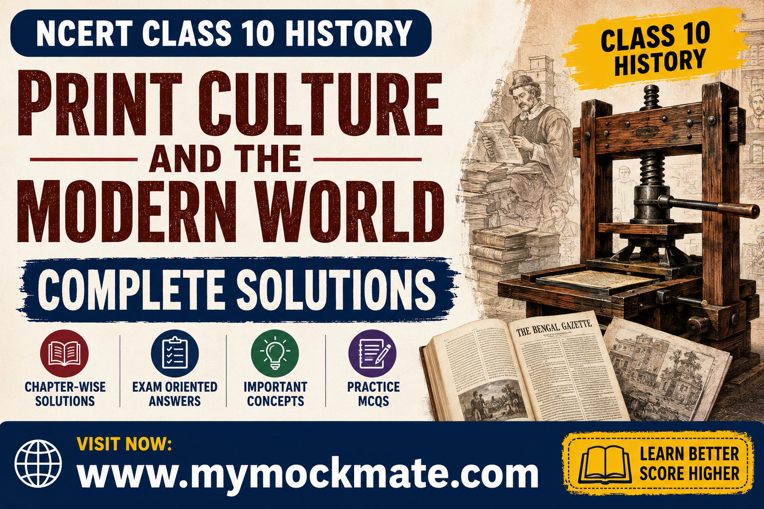 NCERT Class 10 History Chapter 5 Print Culture and the Modern World Solutions