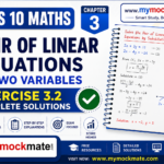NCERT Class 10 Maths Exercise 3.2 Solutions | Pair of Linear Equations NCERT Class 10 Maths Exercise 3.2 Solutions Pair of Linear Equations