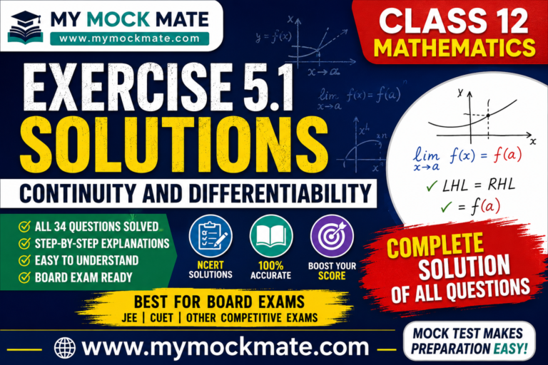 ncert class 12 maths exercise 5.1 solutions continuity