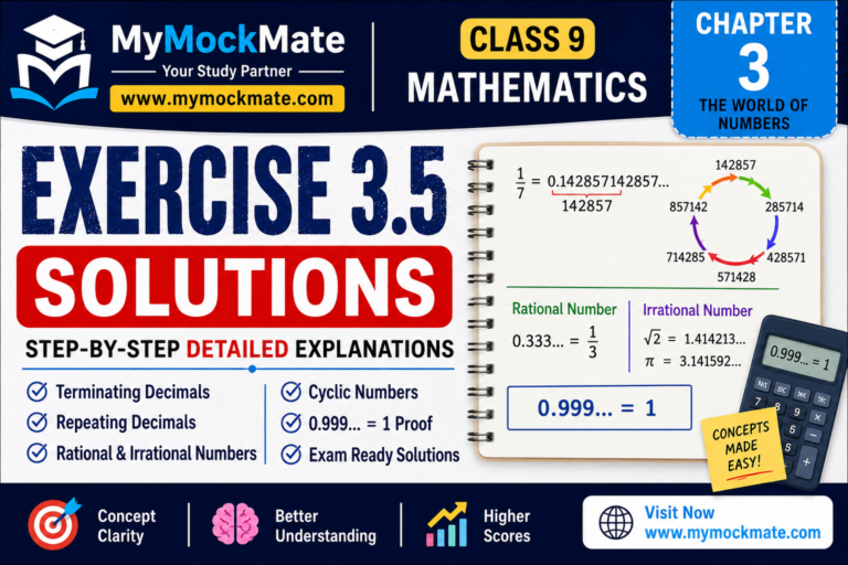 ncert class 9 maths exercise 3.5 solutions decimal expansion of numbers