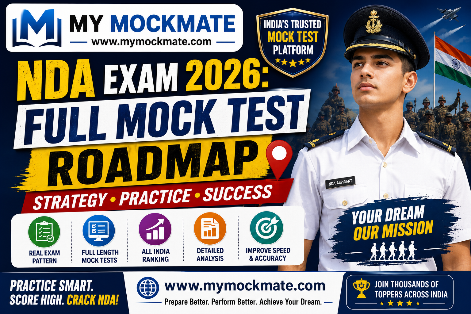 nda exam 2027 complete mock test roadmap for success