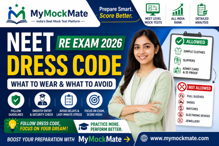 NEET Re Exam 2026 Dress Code What to Wear & What to Avoid