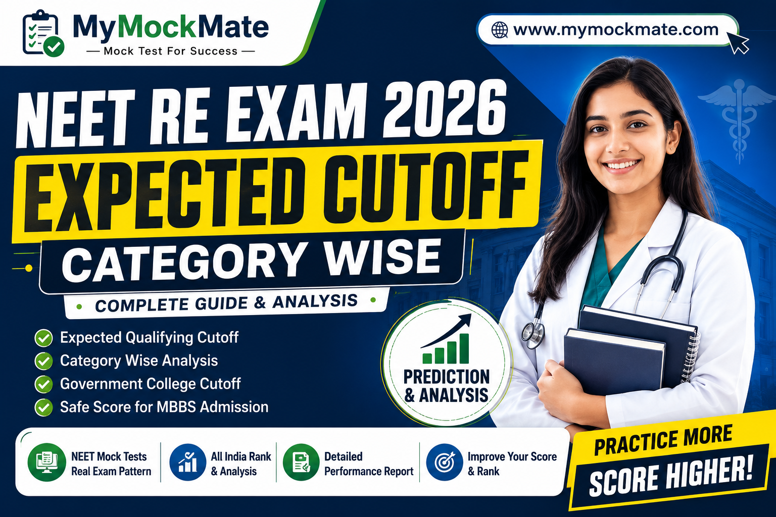 NEET Re Exam 2026 Expected Cutoff Category Wise – Complete Guide