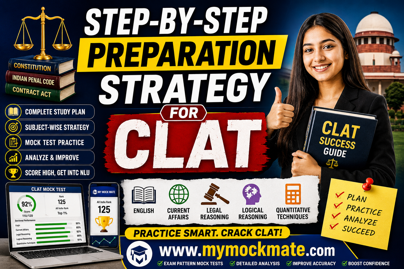 step by step preparation strategy for clat 2026