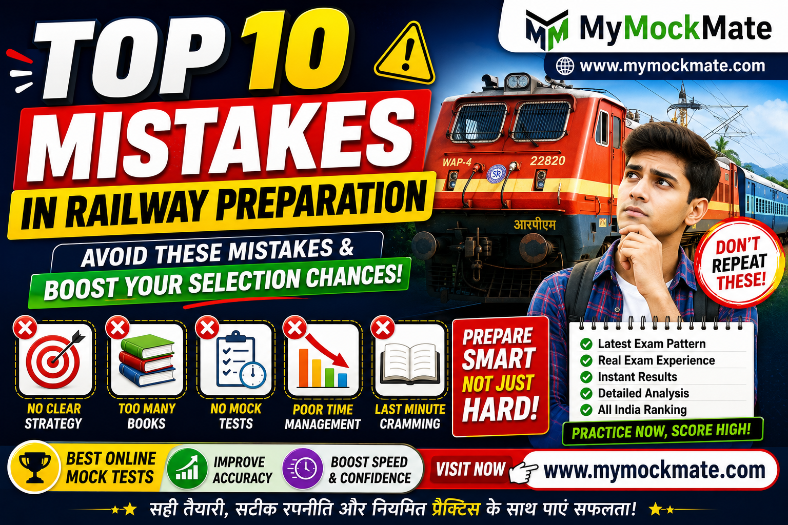 top 10 mistakes in railway preparation & how to avoid them