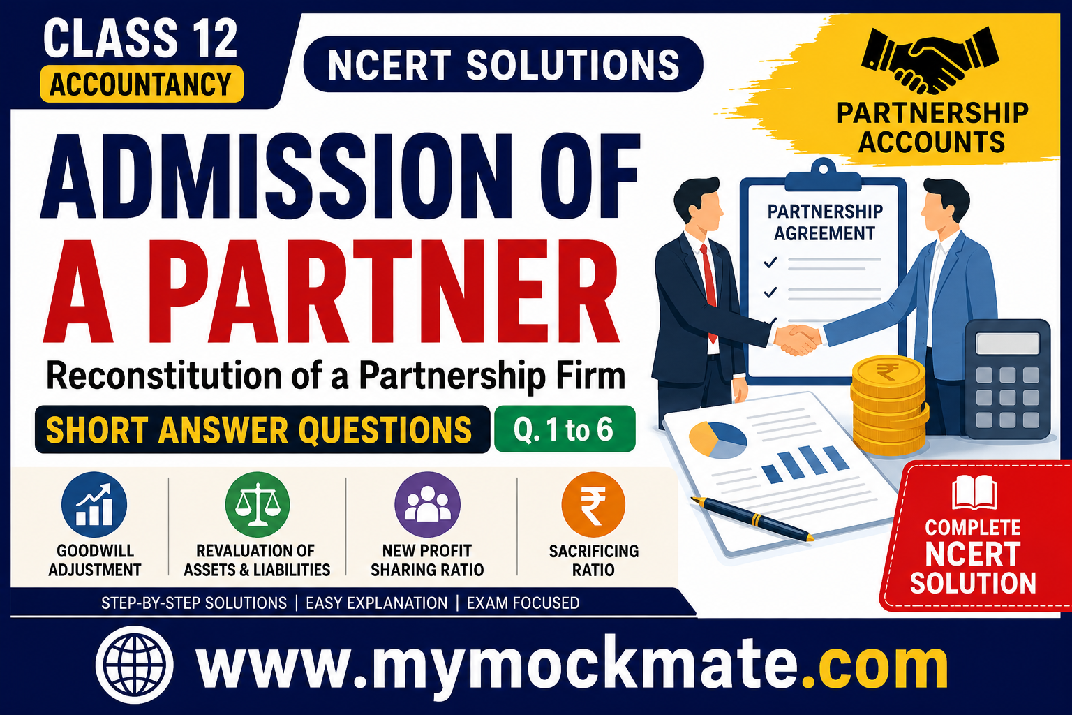 NCERT Class 12 Accountancy Admission of a Partner
