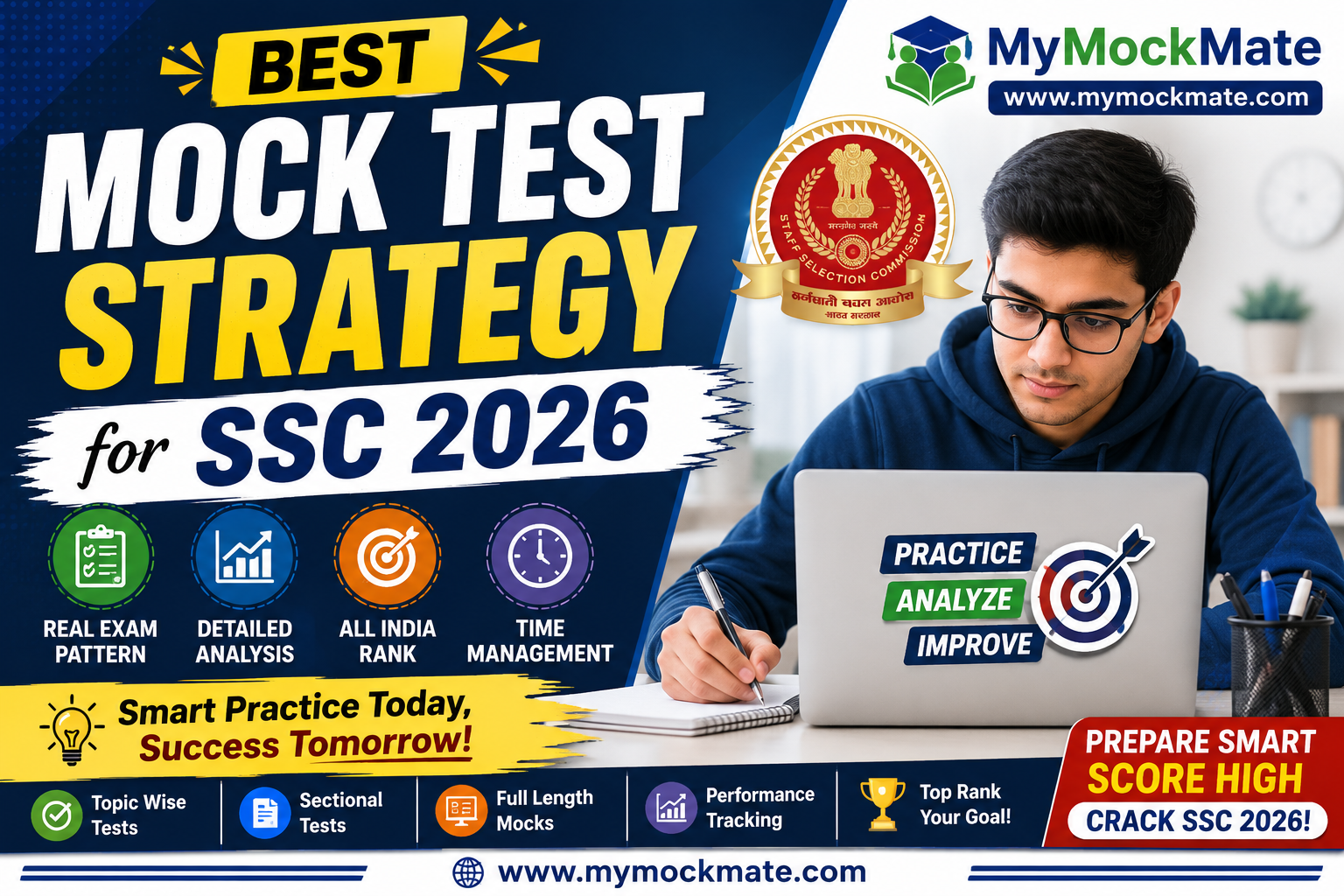 Best Mock Test Strategy for SSC 2026: Clear the Exam with MockMate