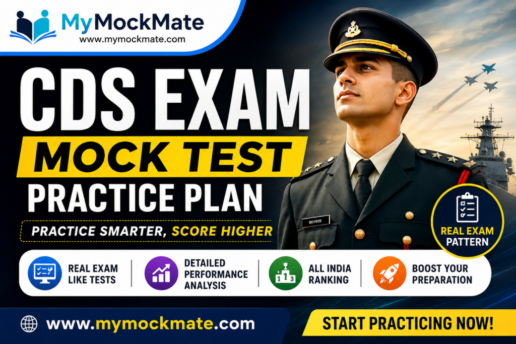 CDS Exam Mock Test Practice Plan | Score Higher with MyMockMate
