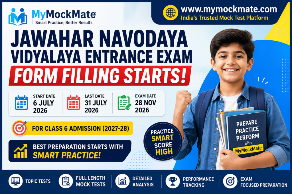 Jawahar Navodaya Vidyalaya Entrance Exam Form Filling Starts: Complete Guide for JNVST 2027