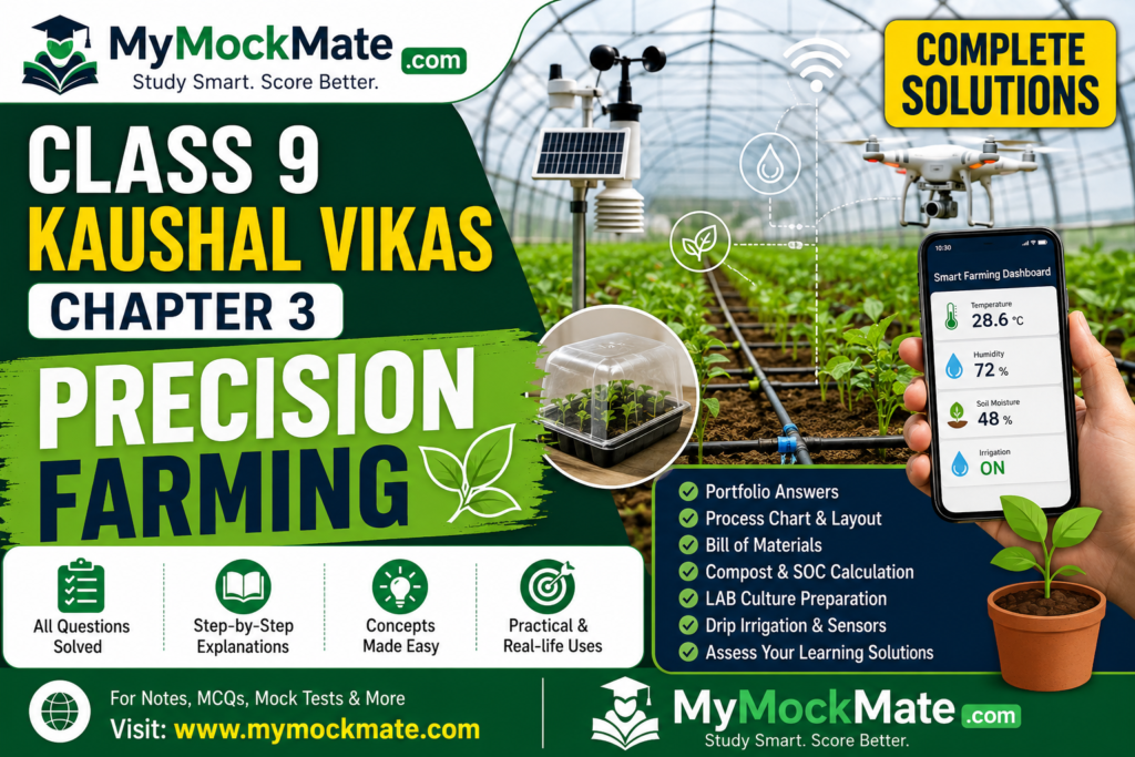 NCERT Class 9 Kaushal Vikas Chapter 3 Precision Farming Solutions