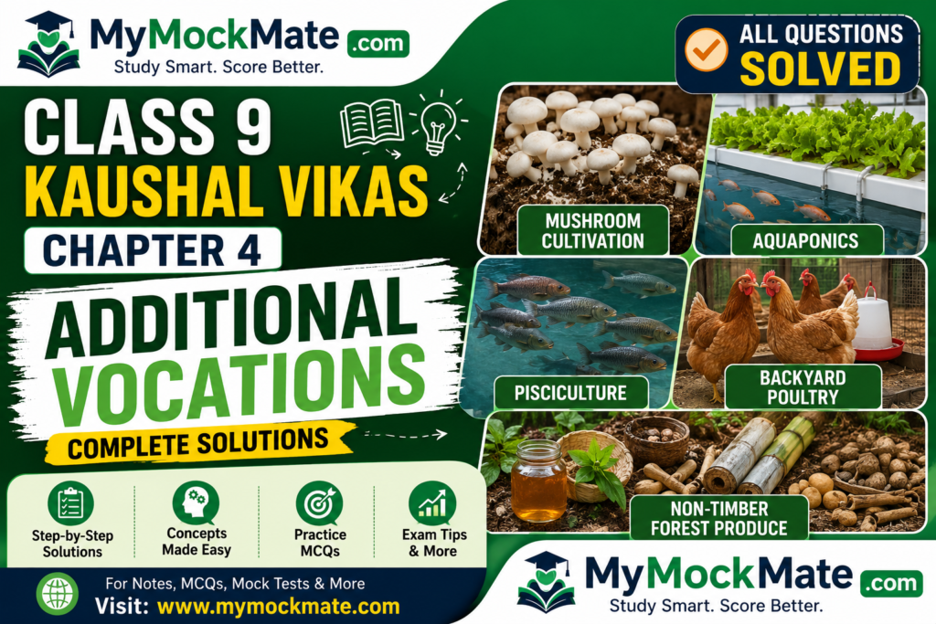 NCERT Class 9 Kaushal Vikas Chapter 4 Additional Vocations Solutions