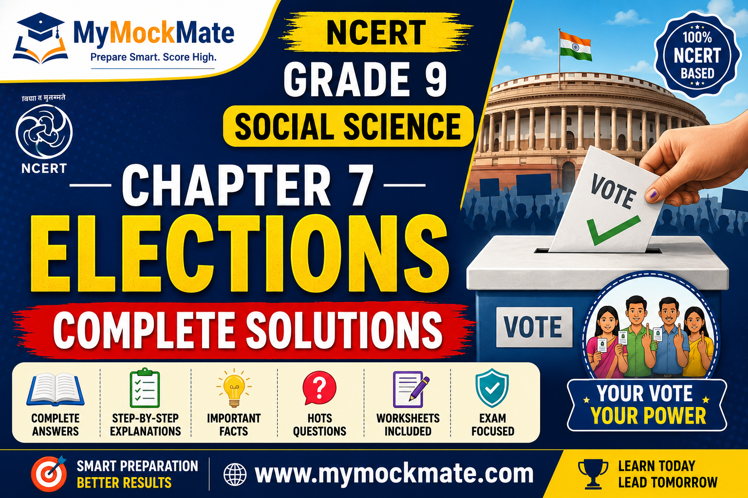 NCERT Grade 9 Social Science Chapter 7 Elections: Complete Solutions