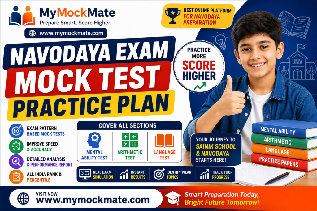 Navodaya Exam Mock Test Practice Plan for Better Scores
