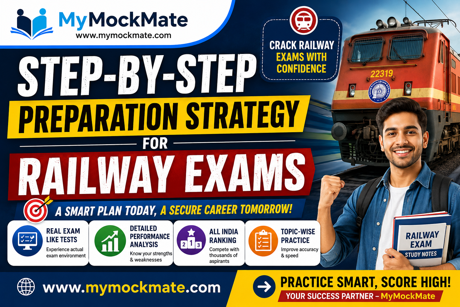 Step-by-Step Railway Exam Preparation Strategy | MyMockMate Guide
